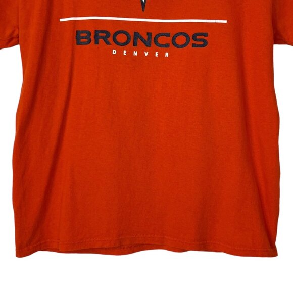 NFL Team Apparel Denver Broncos Tshirt Mens Large Orange Welker - Picture 4 of 5